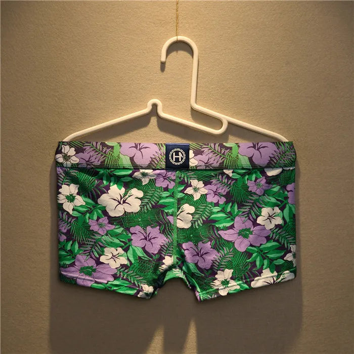Men's Cotton Boxer Shorts Floral Print XXXL