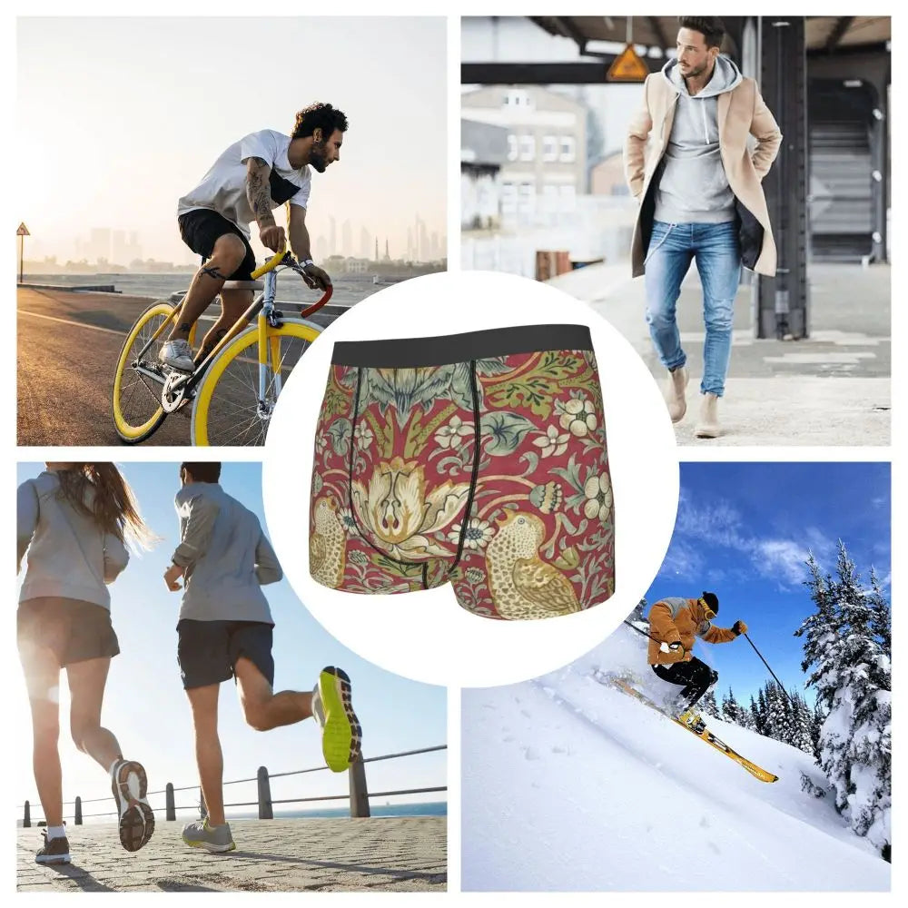 Breathable Cotton Polyester Boxer Shorts for Men