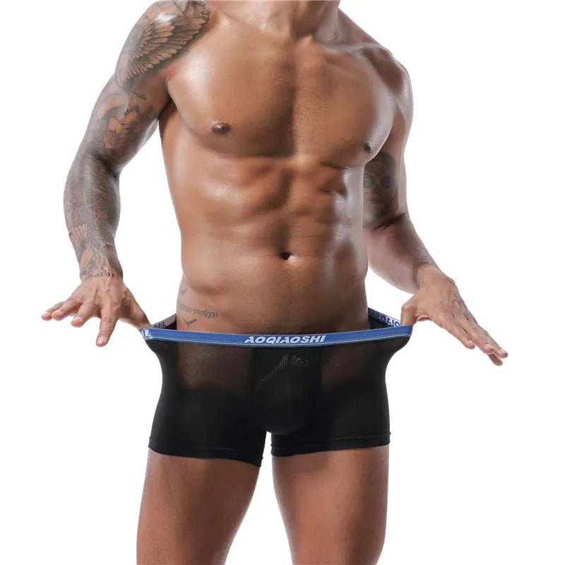 Men's Modal Boxer Shorts U Pouch Breathable Underwear