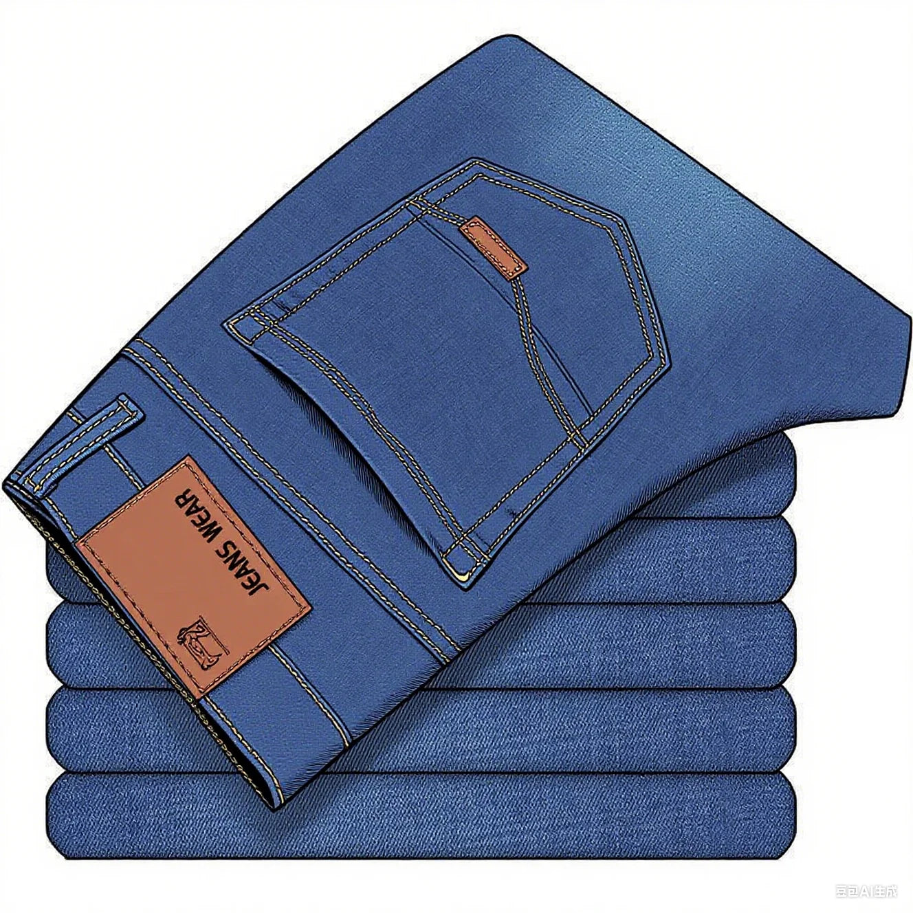 Men's Slim Fit Denim Jeans in Black and Blue
