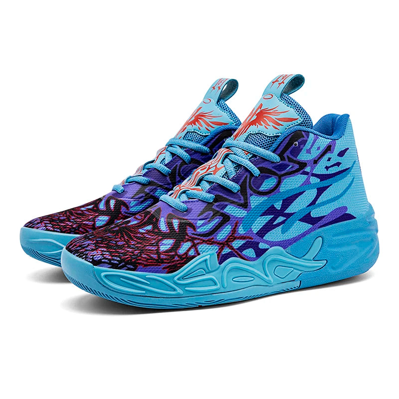 Men's Breathable Mesh Basketball Sneakers for Sports