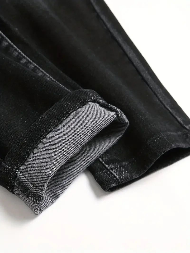 Men's Slim Fit Stretch Denim Jeans for Casual Wear