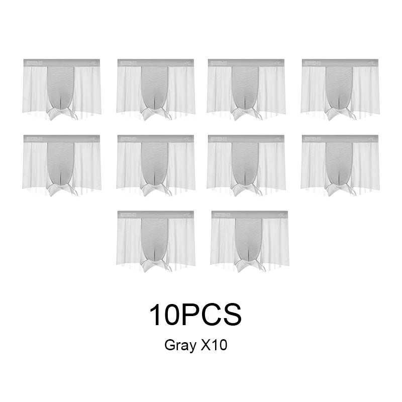 Ultra Thin Boxer Shorts for Men in Ice Silk Material