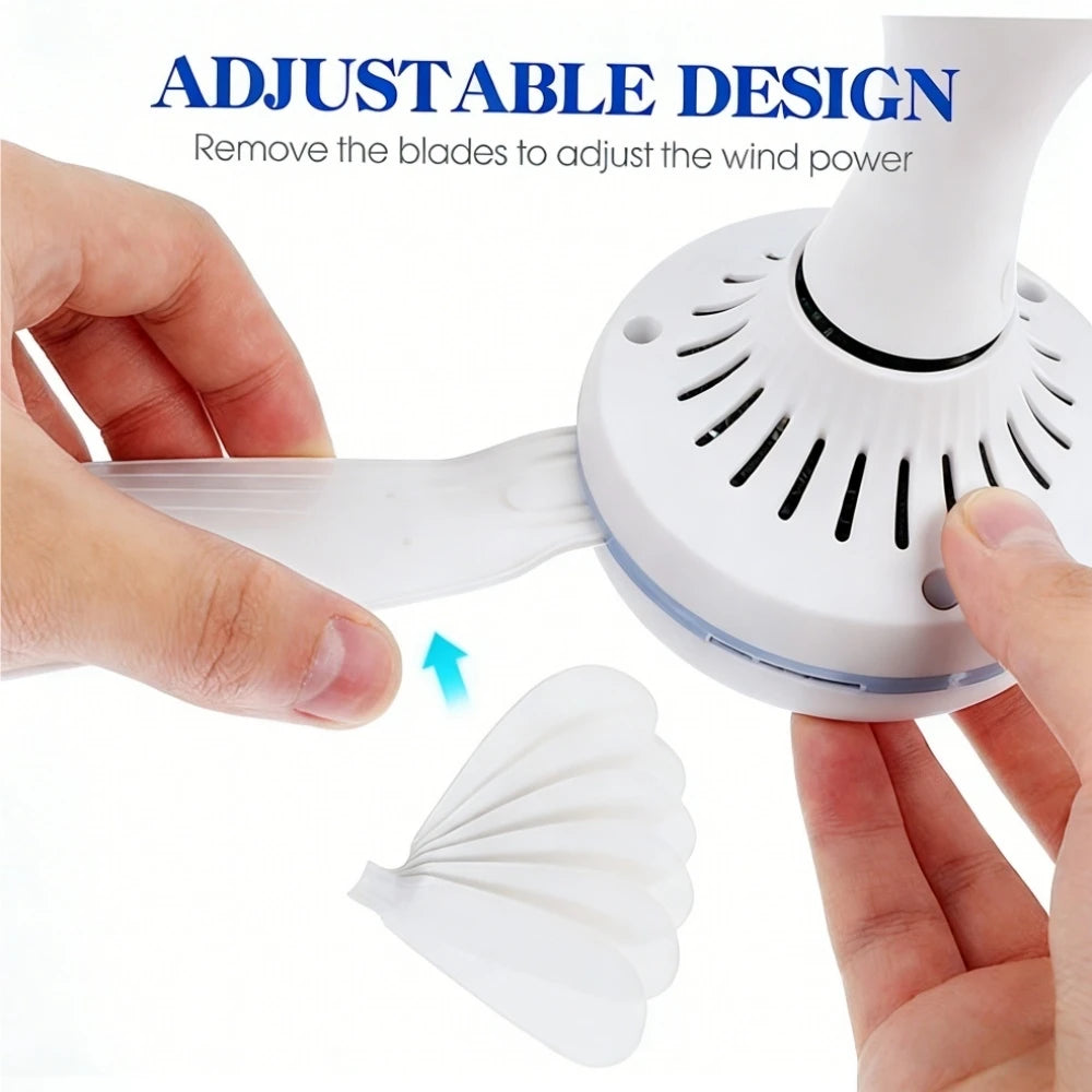 XIAOTREE USB Ceiling Fan with 6 Blades for Camping and Home