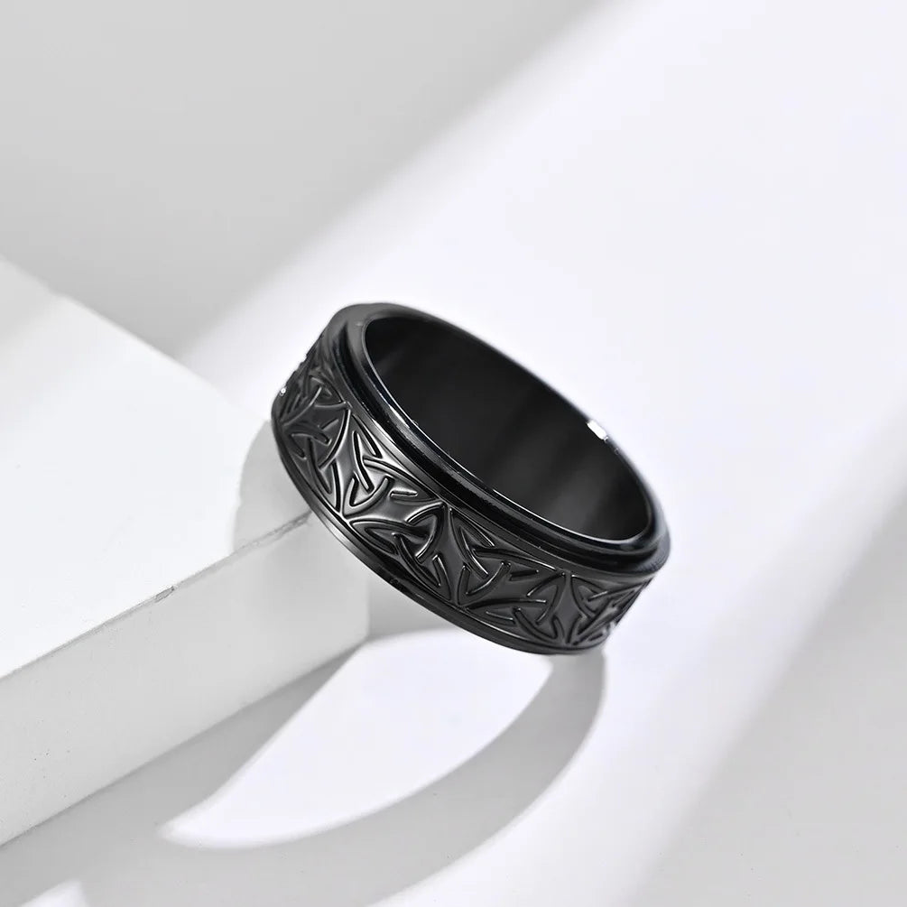 Heliakos + Tyranax Viking Celtic Knot Rune Rings For Man or Woman