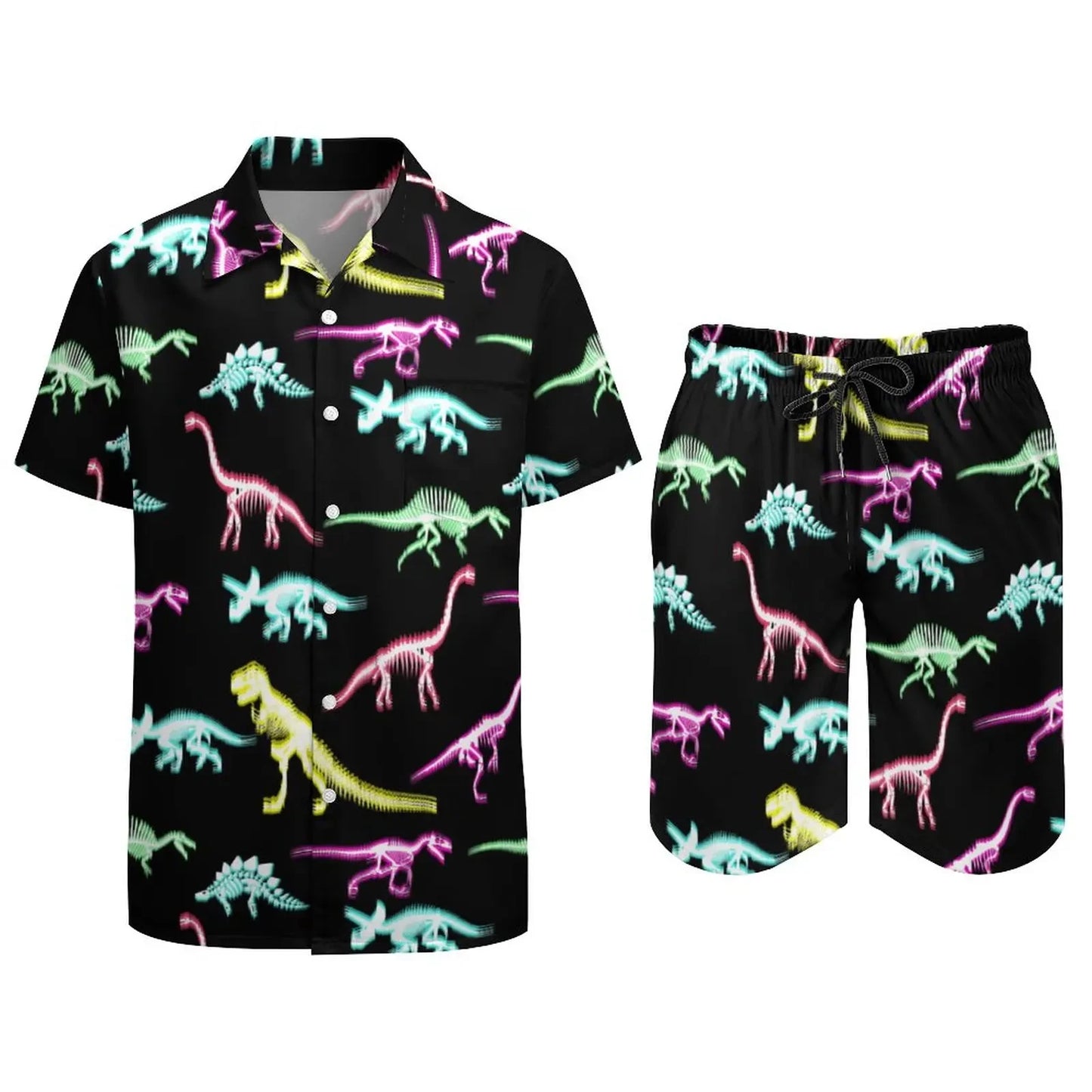 Psychedelic Magic Mushroom Men 2Pcs Casual Set