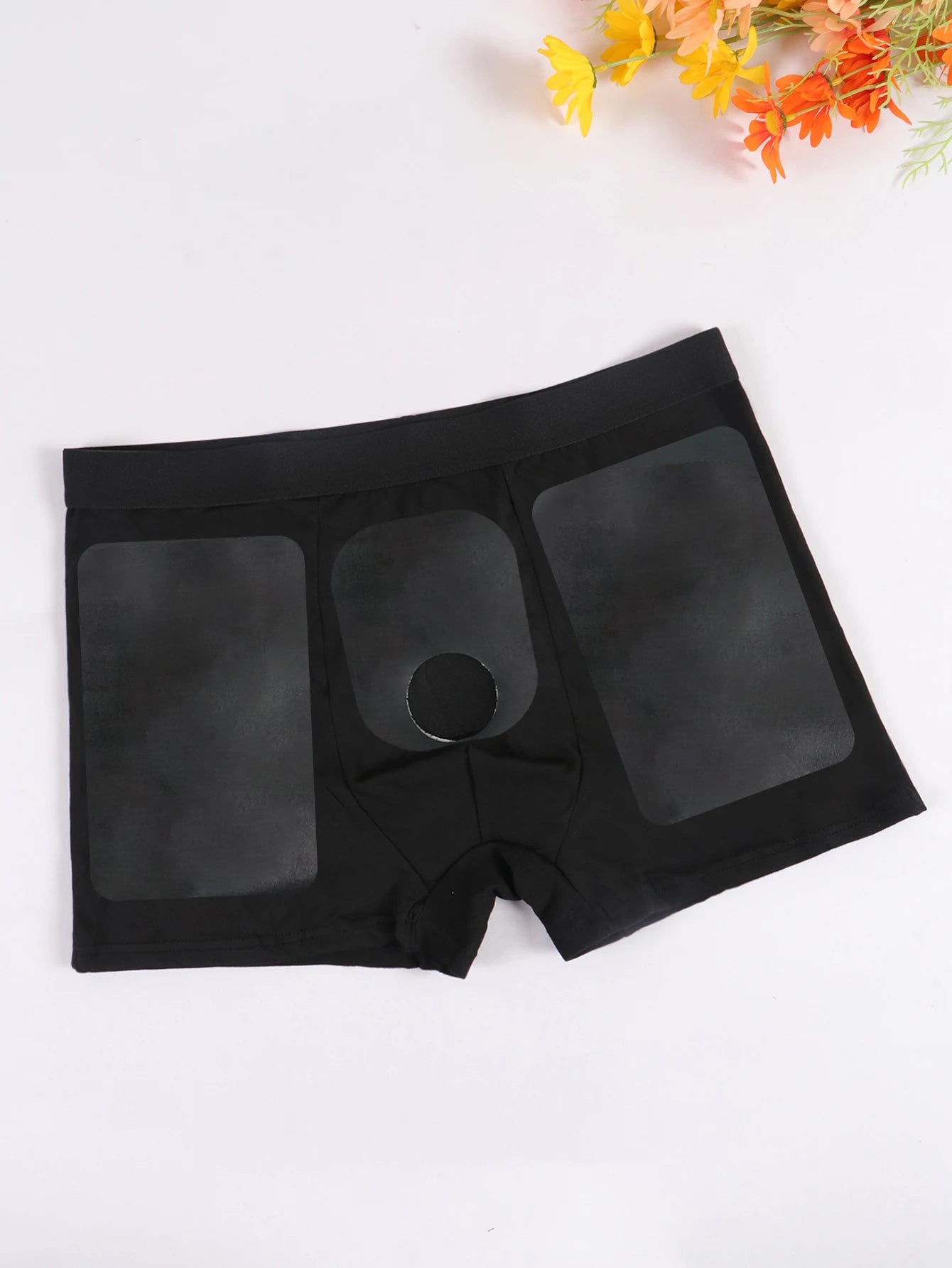 Men's Boxer Briefs with Front Opening and Breathable Comfort