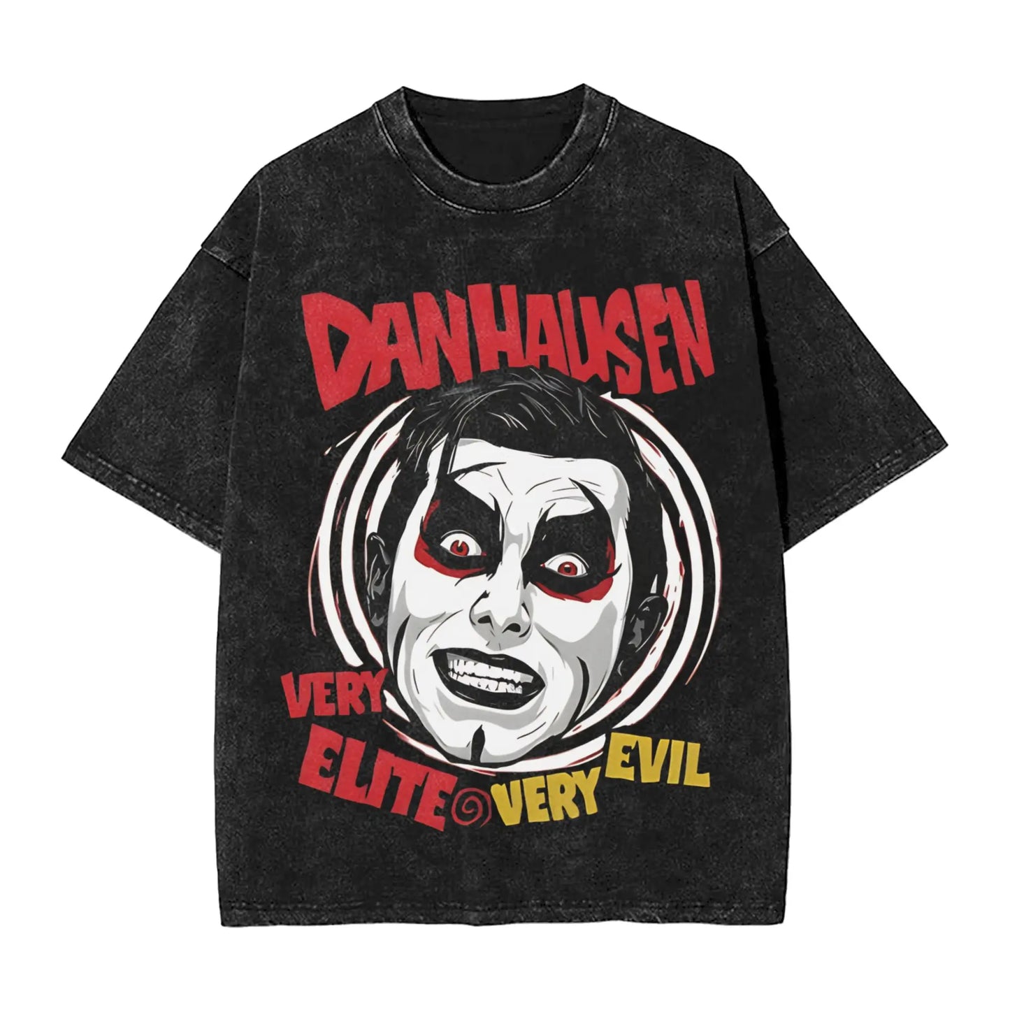 Mens T-Shirt Danhausen Wrestler Washed T Shirts Hipster  Summer Tees Y2K Retro Design Casual Tops Plus Size 2XL