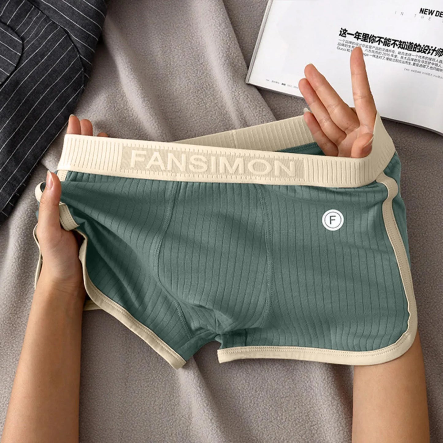Men's Cotton Boxer Shorts Breathable Underwear