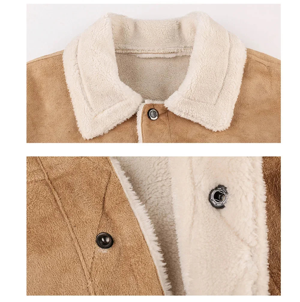 Men Bomber Jacket Motorcycle Casual Thick Fleece Army Tactical Coat 4XL