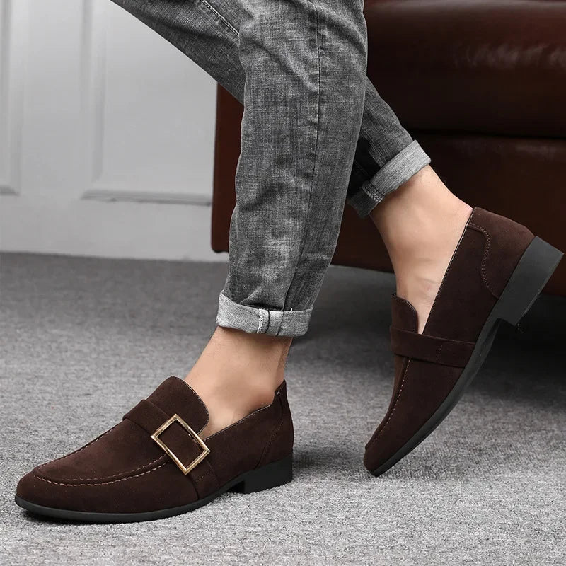 Men's Faux Suede Casual Business Loafers