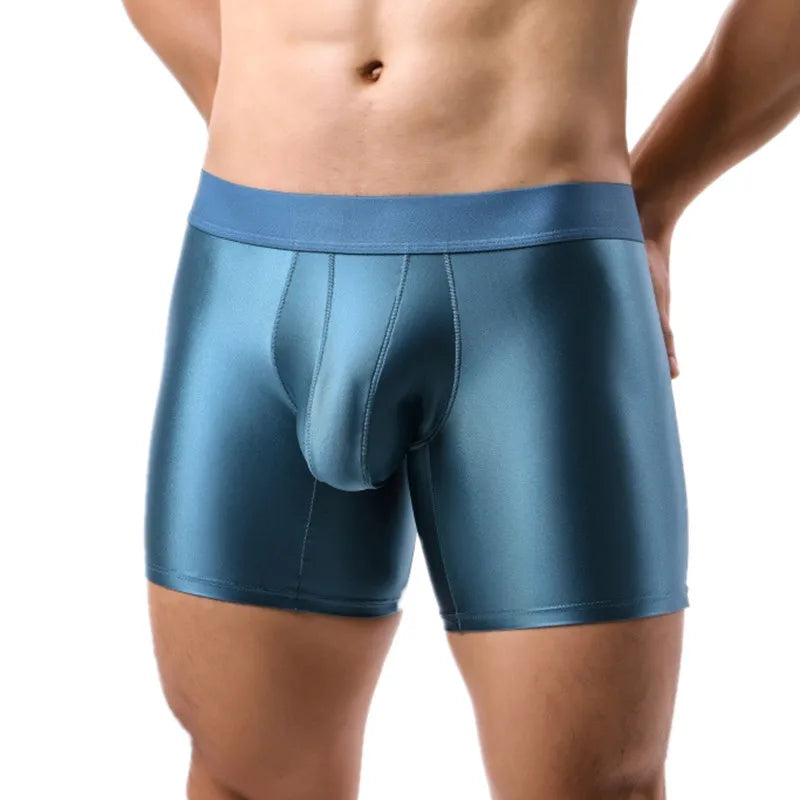 Men's Solid U Convex Pouch Boxer Shorts in Multiple Colors
