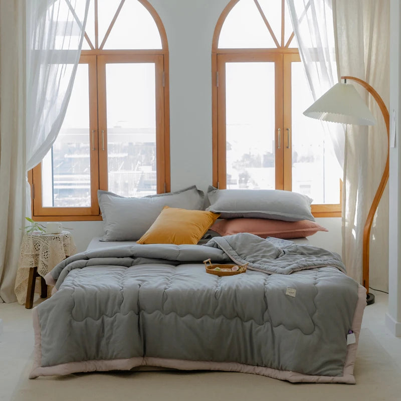 Lightweight Solid Color Summer Quilt in Polyester