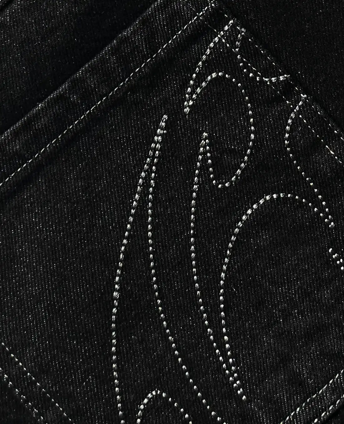 90s Retro Embroidery Jeans for Men in Loose Fit