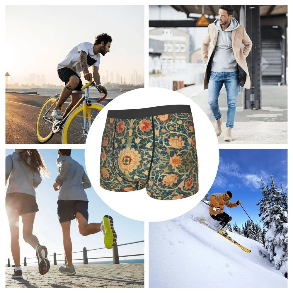 Breathable Cotton Polyester Boxer Shorts for Men
