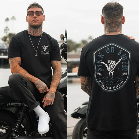Hot Mens T Shirt Men's Short Sleeve T-shirts Male Essentials Clothes Cotton Tee Tops and Tees Gothic Clothing Man New Gym