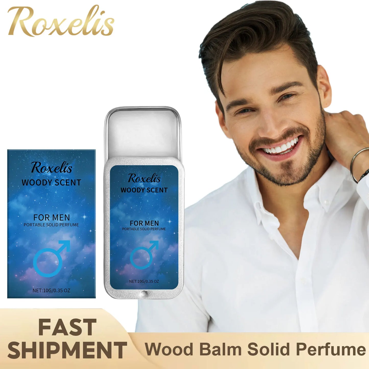 Pheromone Cologne Solid Perfume Woody Scent Balm