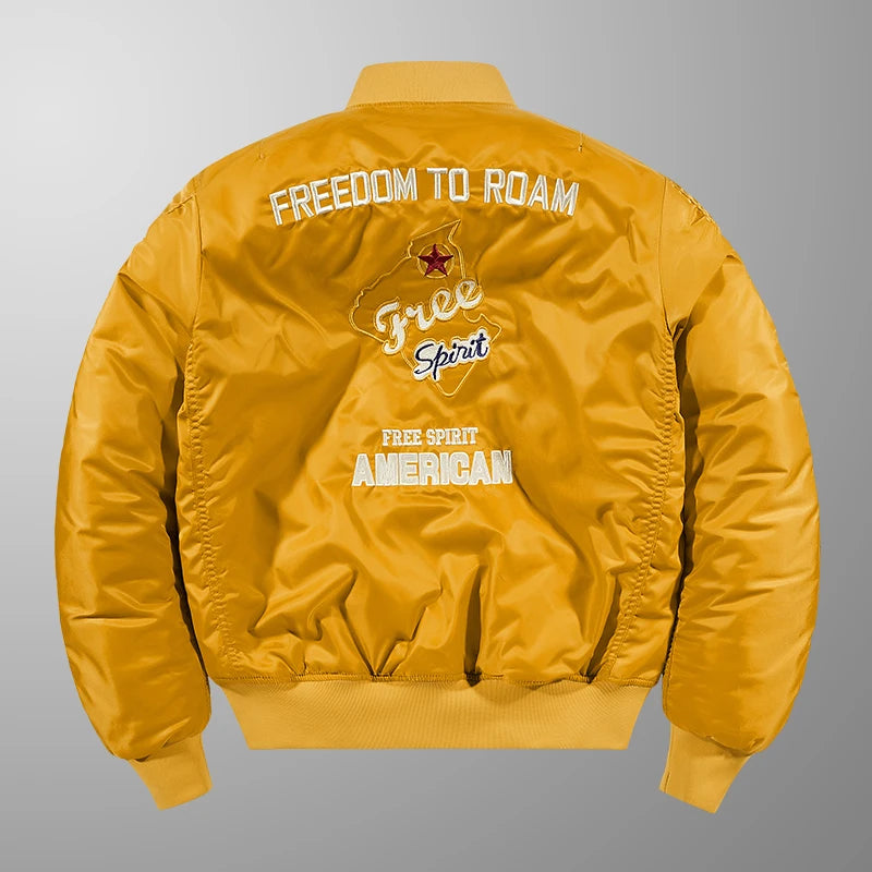 Bomber Jacket Men Thick Warm Jacket Men Military Aviator Pilot Coat