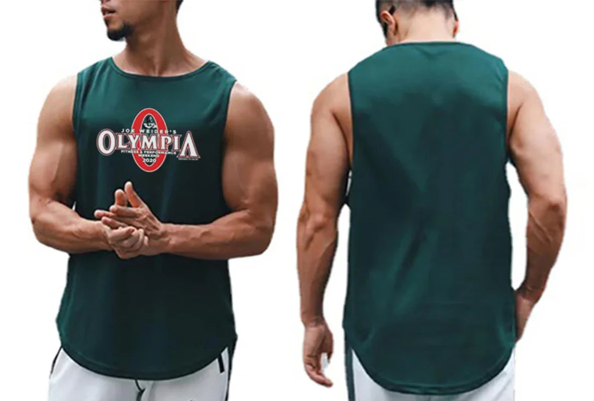 Mens Bodybuilding Gym Tank Tops Summer Fitness Clothing Mesh Quick Dry Loose Fit Sleeveless T Shirts Men Muscle Running Vest