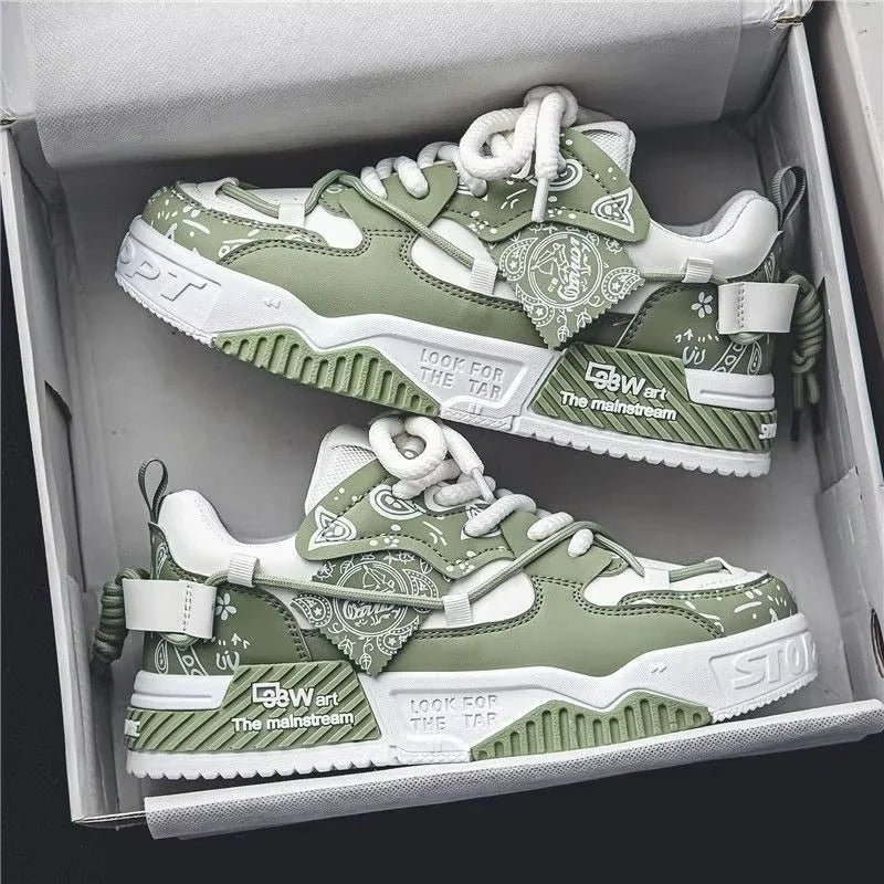 Breathable Vulcanized Men Sneakers for Outdoor Casual Use