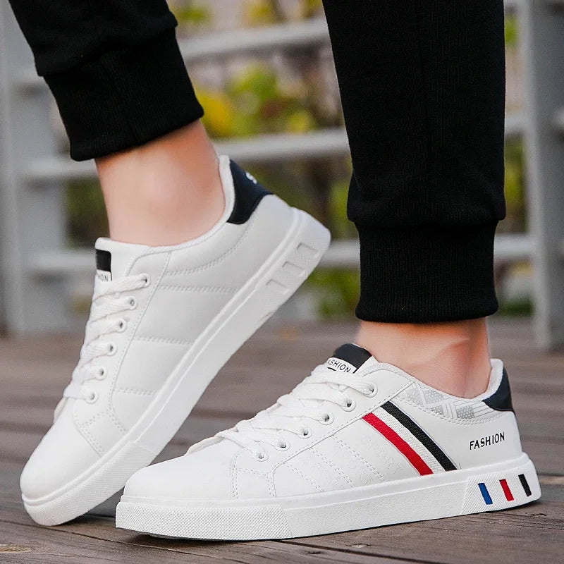 2026 Men's Casual Lace-Up Sneakers in White