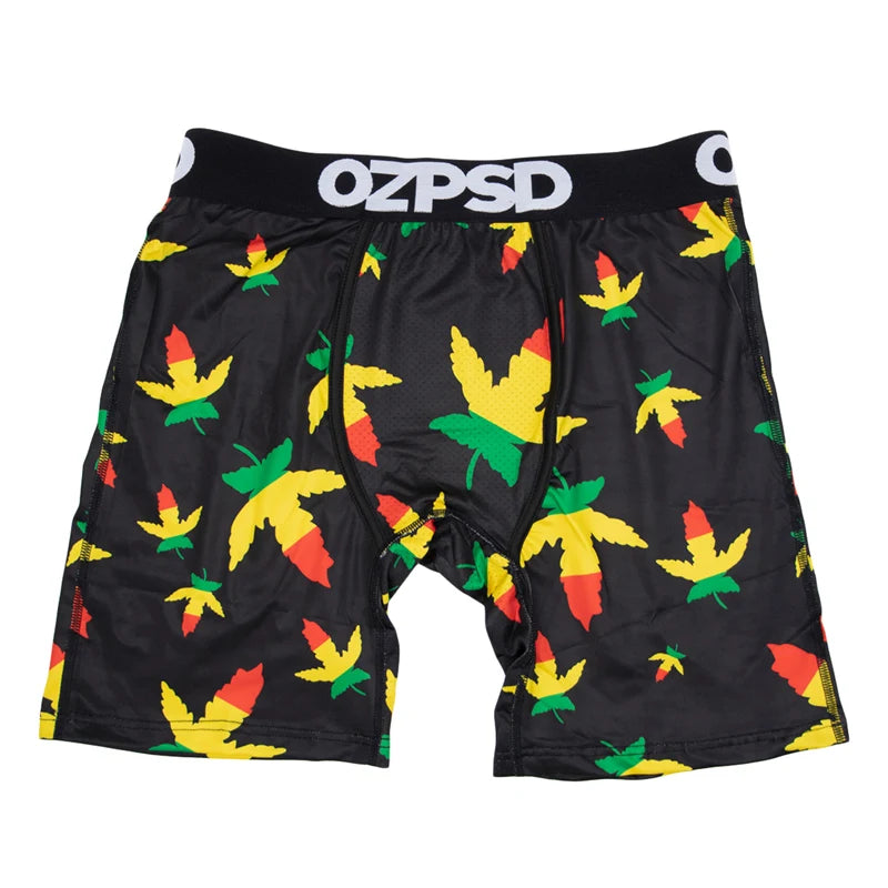 OZPSD Brand 1Pcs Men Underwear Boxers Breathable Swimming Sexy Man Underpants S-2XL Men's