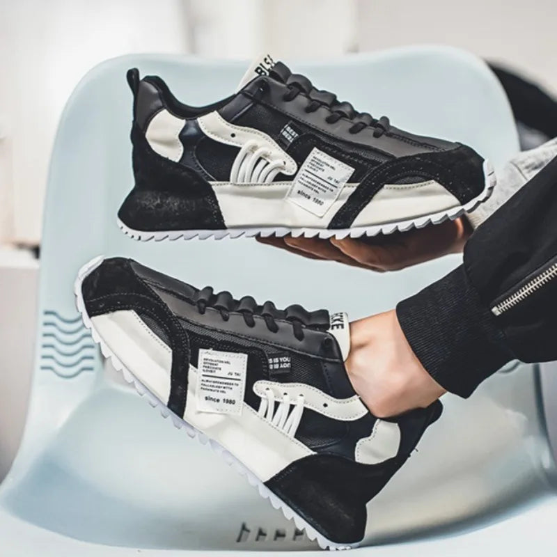 Men's Casual Breathable Sneakers with Elastic Band