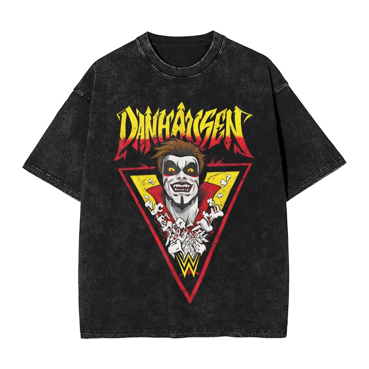 Mens T-Shirt Danhausen Wrestler Washed T Shirts Hipster  Summer Tees Y2K Retro Design Casual Tops Plus Size 2XL