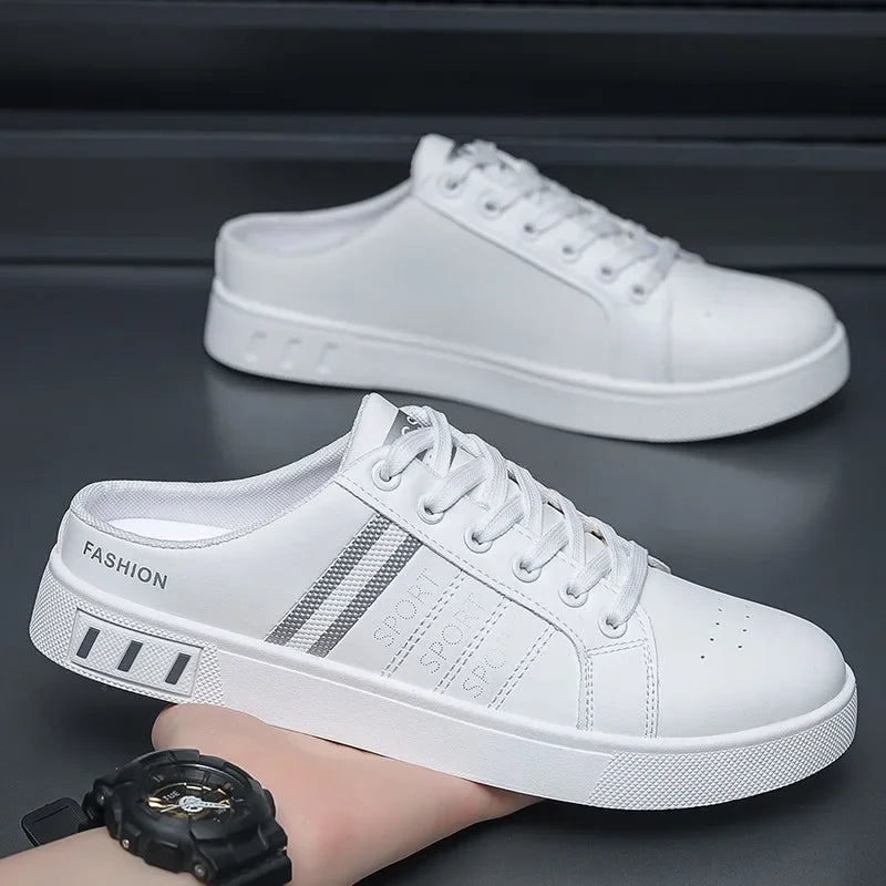 Summer Men Casual Shoes Comfortable Half Slippers Fashion Flat Sneakers