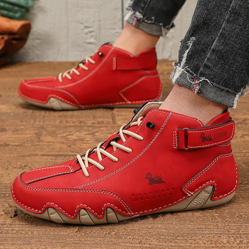 Men's High Top Ankle Boots Breathable Casual Shoes
