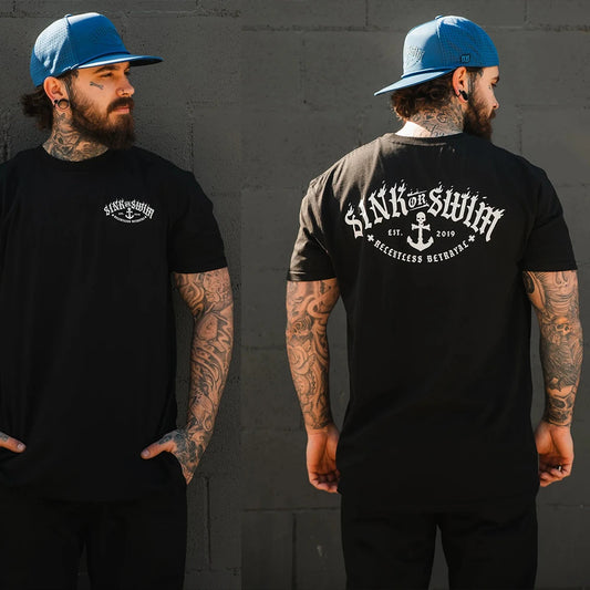 Mens T Shirt Men's Short Sleeve T-shirts Male T-shirt Essentials Clothes Cotton Tee Tops and Tees Gothic Clothing Man New Gym