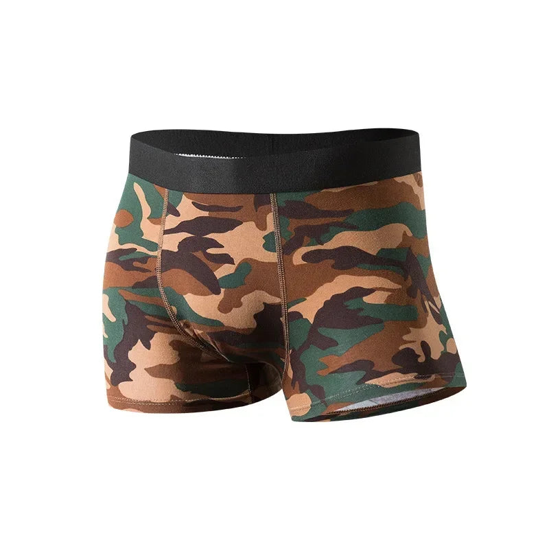 Camouflage Cotton Boxers by MOONBIFFY for Men