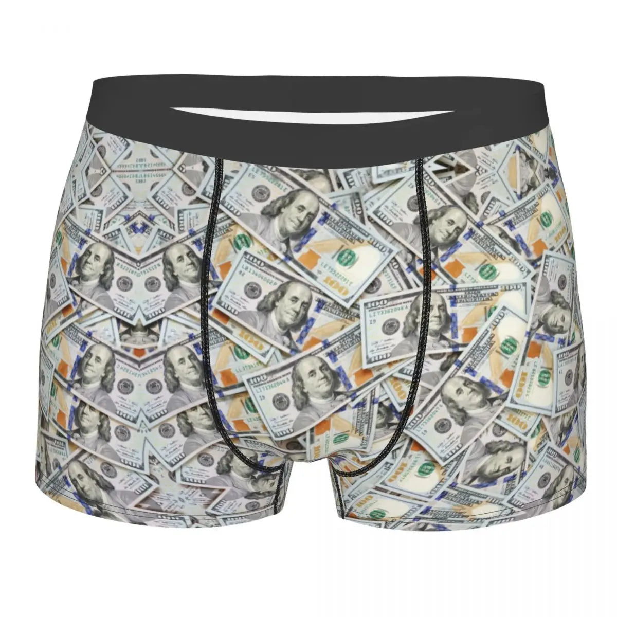 Money Print Boxer Briefs for Men