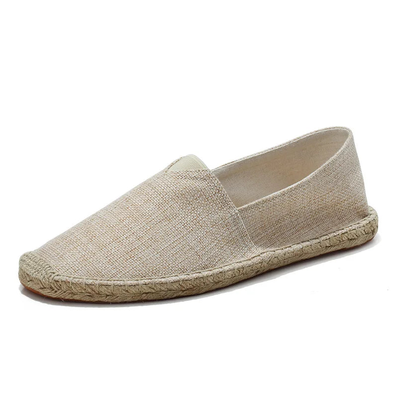 Mens Canvas Slip-On Espadrilles for Summer Casual Wear