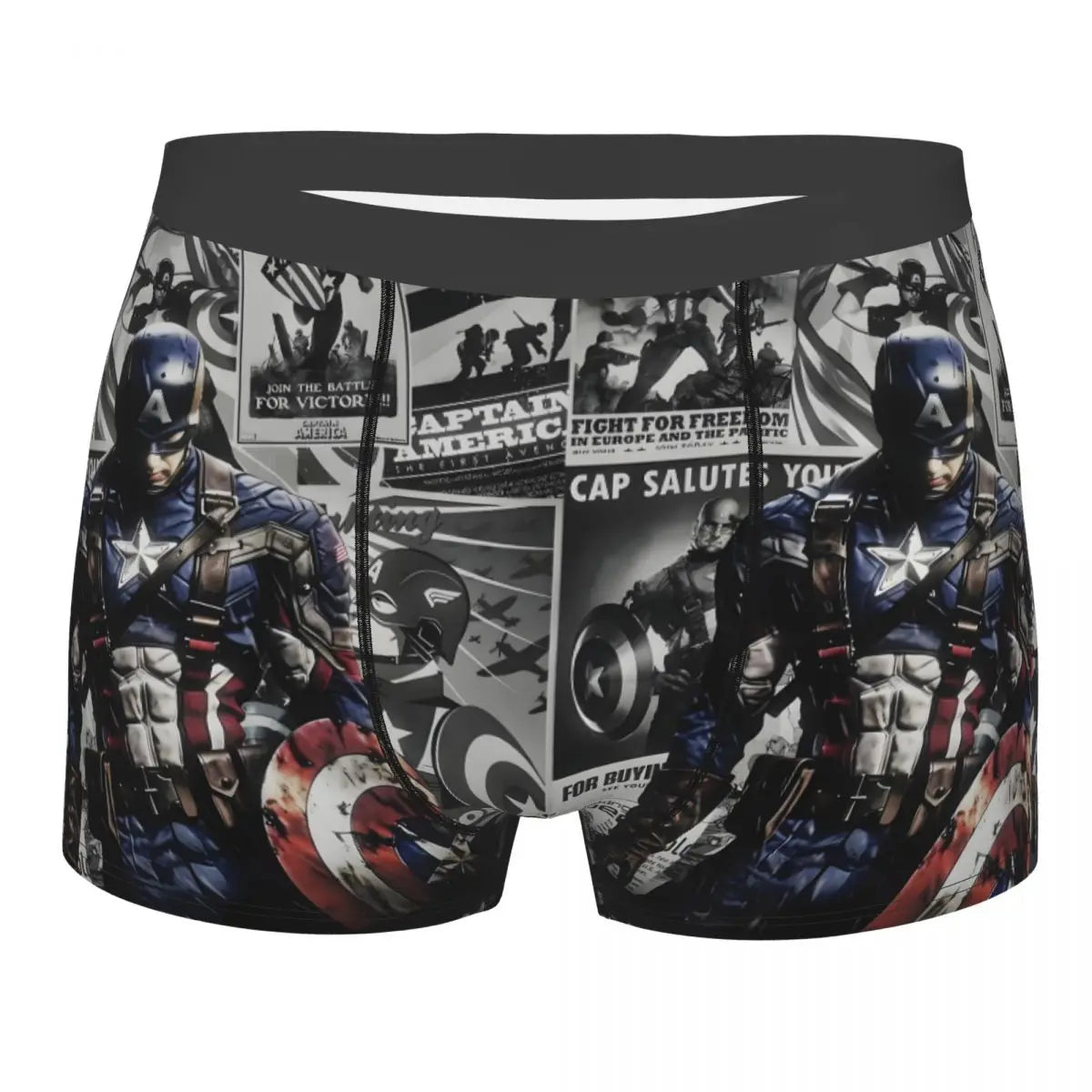 Captain America Comics Design Boxer Shorts for Men by MINISO