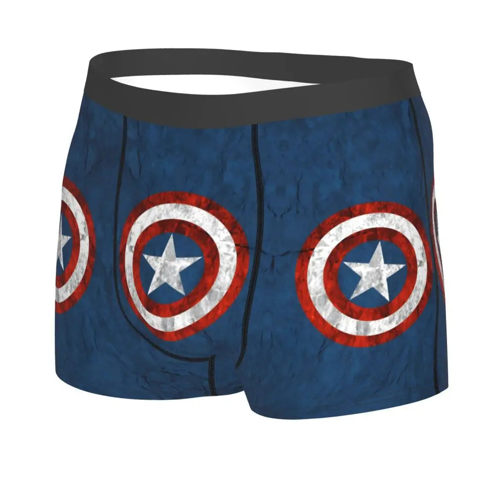 Captain America Comics Design Boxer Shorts for Men by MINISO