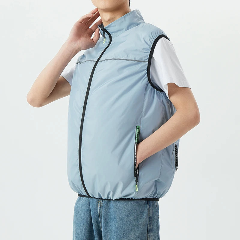 USB-Powered Cooling Vest for Men and Women - Summer Outdoor Use