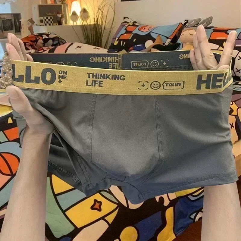 Men's Cotton Boxer Shorts for Summer Sports