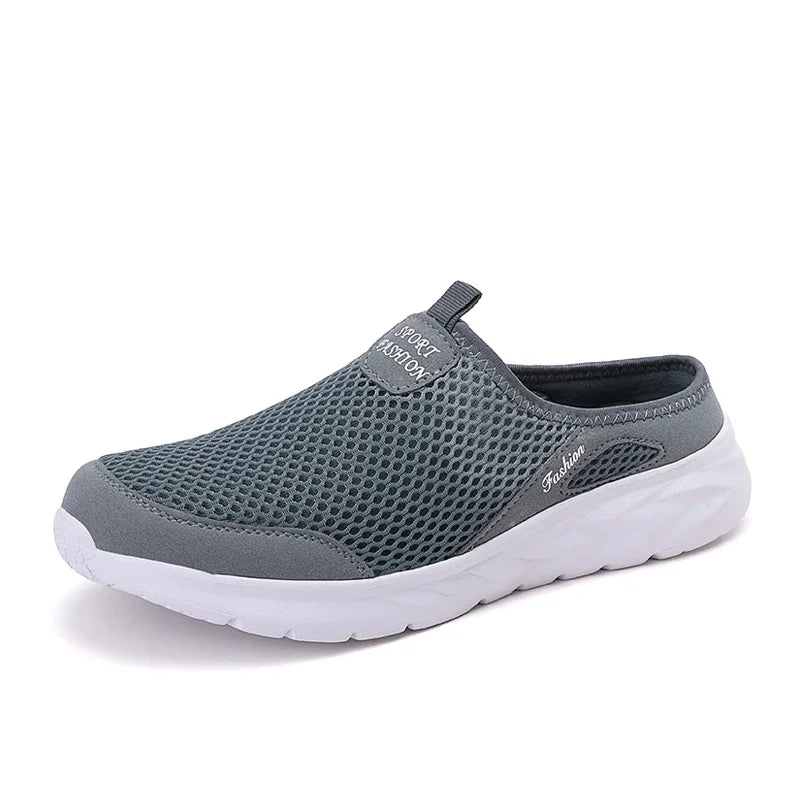 Men's Summer Breathable Mesh Casual Half Slippers