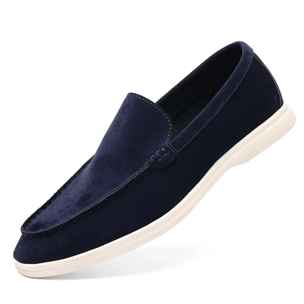 Men's Suede Leather Moccasin Loafers for Formal Occasions