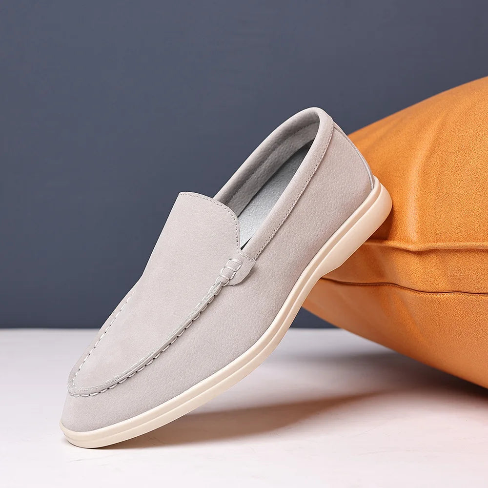 Men's Suede Leather Moccasin Loafers for Formal Occasions