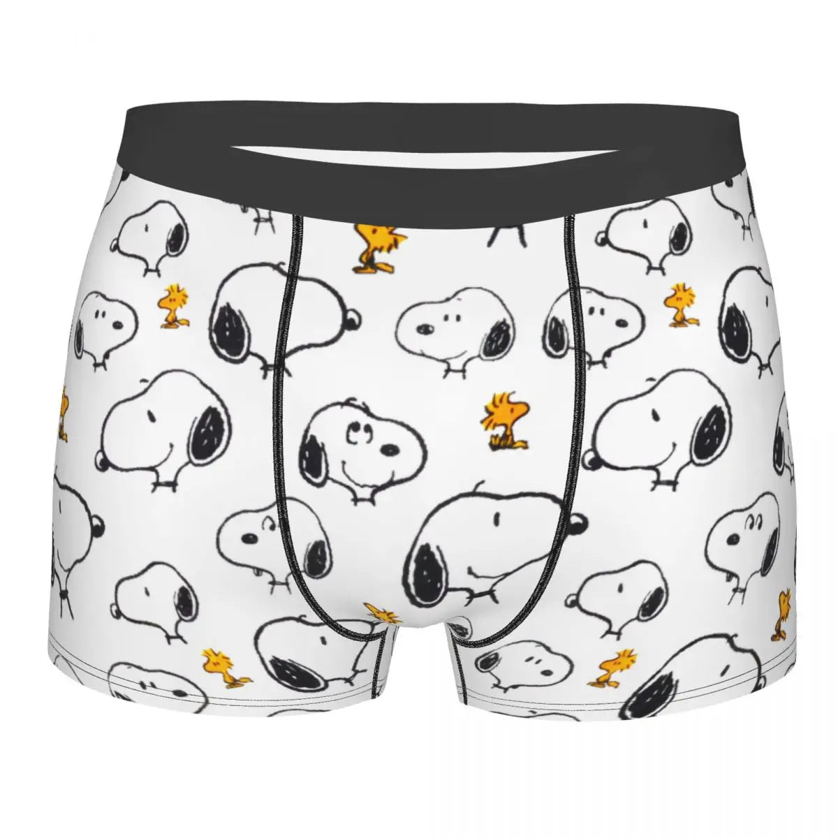 Snoopy Boxer Briefs for Men - Giggle Print Polyester Blend