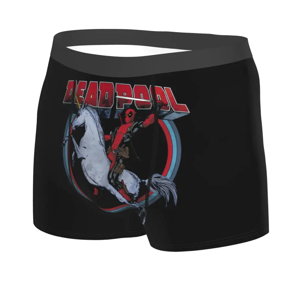 Deadpool Boxer Shorts for Men - Lycra Polyester Blend