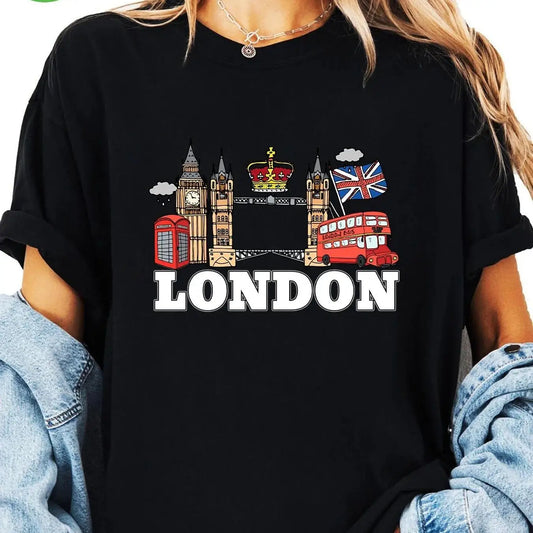 London Fashion Graphic Streetwear Fashion T-Shirts