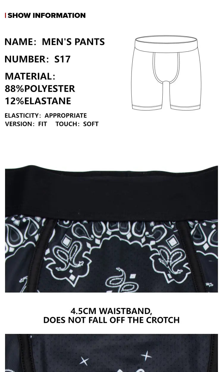 1Pcs Men Underwear Boxers Breathable Man Underpants S-3XL