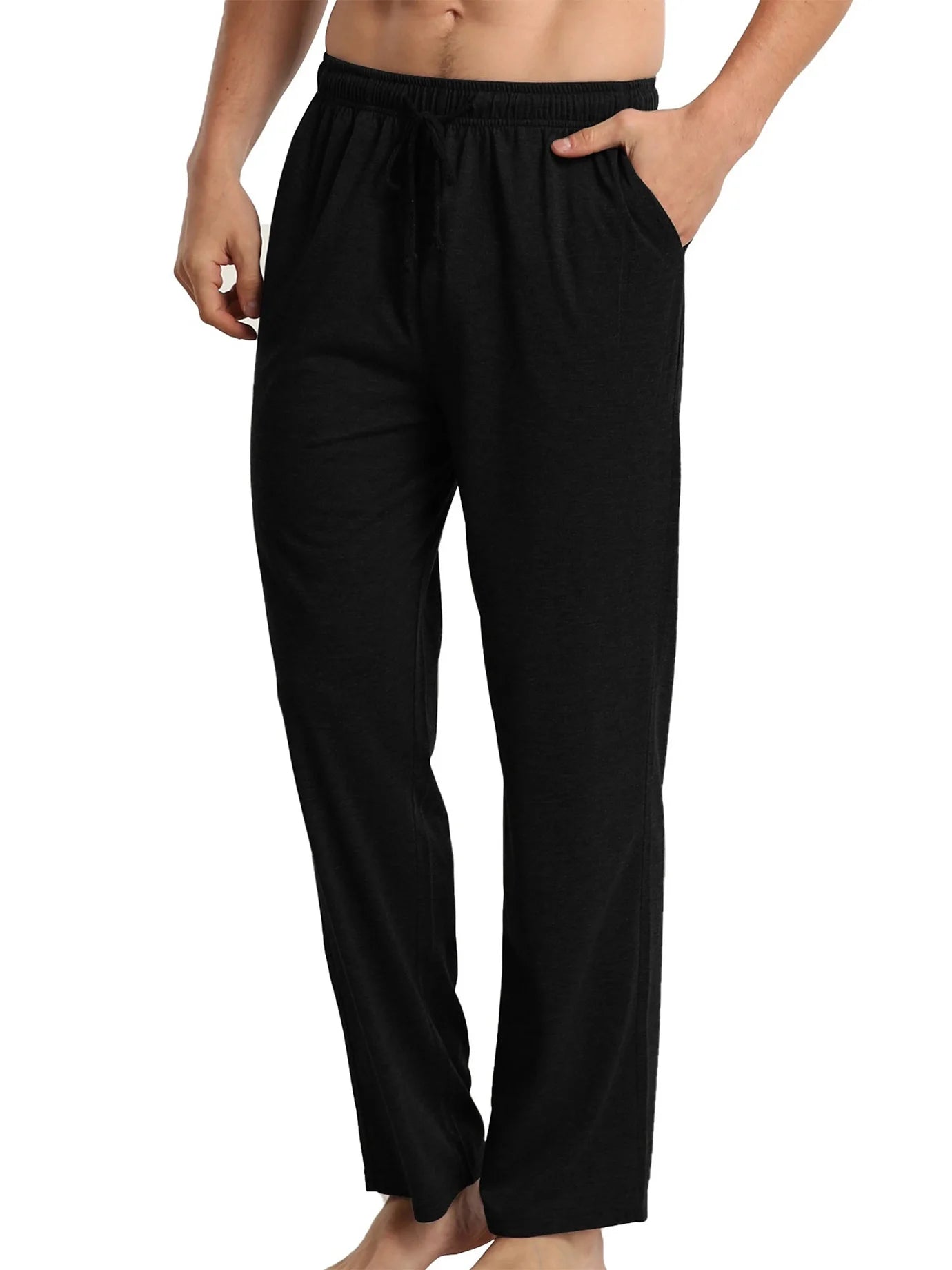 Mens Pajama Pants Lounge Pants Men with Pockets Soft Breathable Men Pjs Bottoms Casual Sleepwear Pajama Pants for Men Loungewear