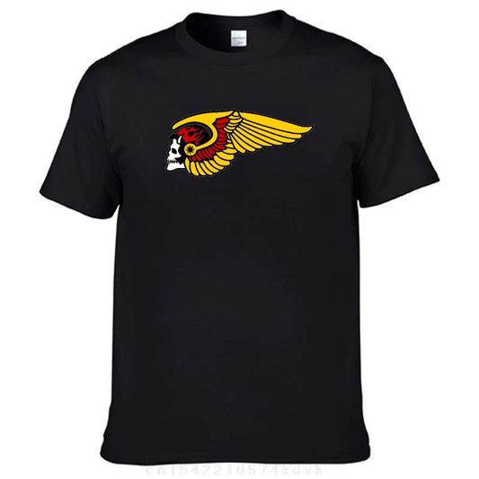H-Helles T-Shirt Summer Popular Logo A-Angeles Y2K Casual T-Shirts Cotton Novelty Tshirt For Men Short Sleeve Design Tops