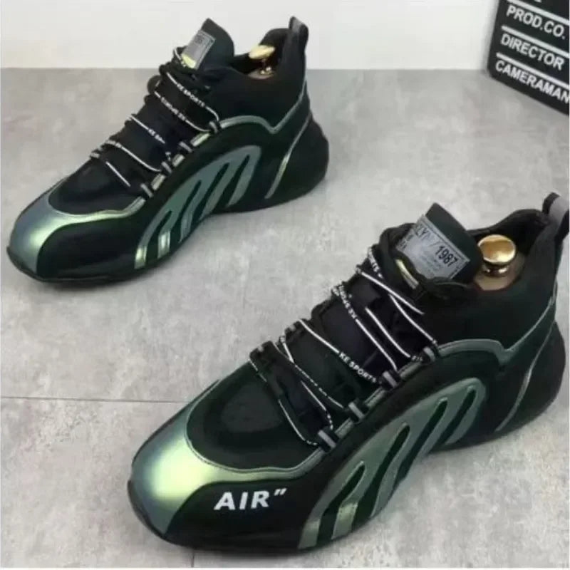 Sneakers Men Fashion  Casual Lightweight Breathable Running Shoes Men Sneakers Lace-up Platform Sneakers Footwear Zapatos Hombre