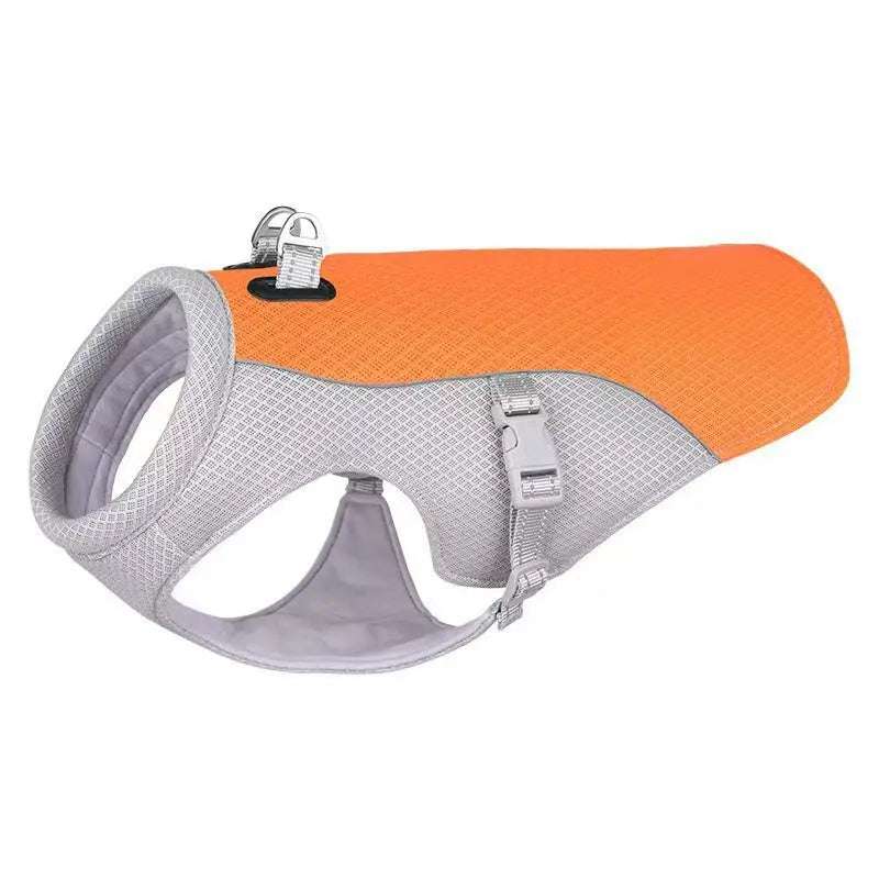 Summer Dog Cooling Vest Breathable Polyester for Outdoor Use