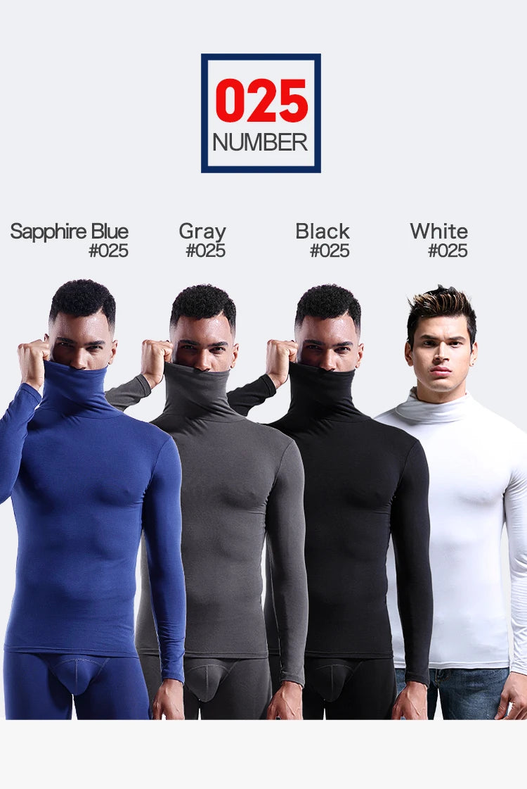Men's Thermal Turtleneck Bohemian Lapel